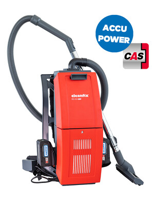 RS 05 CAS Backpack vacuum cleaner with the manufacturer-independent battery system CAS