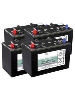 4 Gel battery Dryfit à 6 V / 180 Ah (incl. connection cables) | © cleanfix